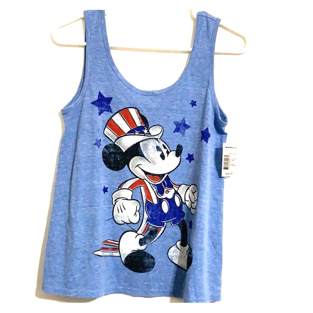 NWT Disney Mickey Mouse and stars light blue tank